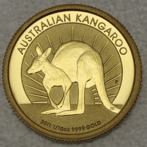 Goldmünze 1/10oz "Känguru" 2011 (Australien) - Hauptansicht
