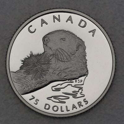 Platinmünze 1/4oz "Sea Otters" 1994 Wildlife Canada (Kanada) - Miniaturansicht 1