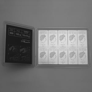 Münztafel 10 x 10g Ag "CombiCoin" 19% (Cook Islands) - Miniaturansicht 2