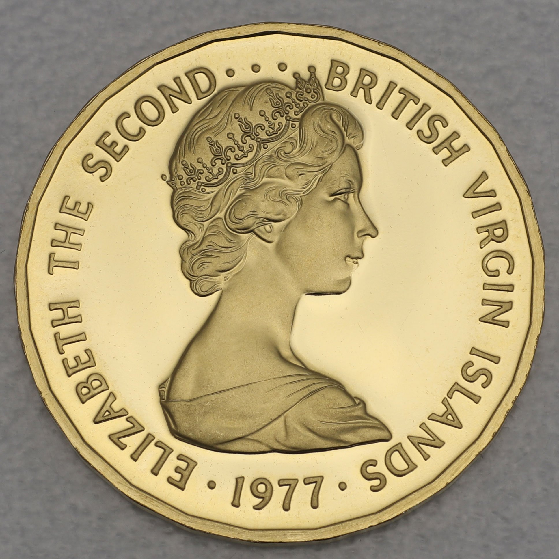 Goldmünze 100 Dollar "Queen s Silver Jubilee" 1977 (Britische Jungferninseln) - Detailansicht 1