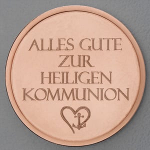 Kupfermedaille "Kommunion" Gravurmedaille - Hauptansicht
