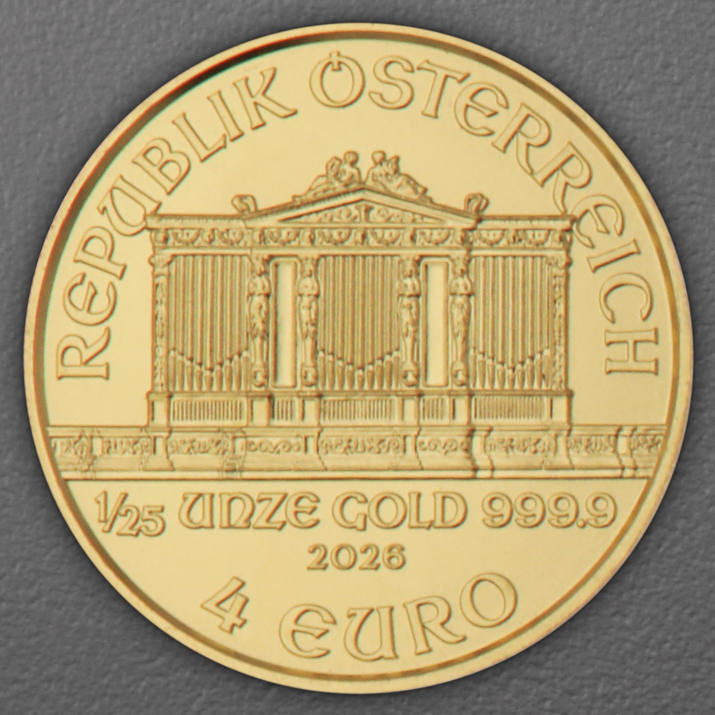 Goldmünze 1/25oz "Wiener Philharmoniker" aktueller Jahrgang (Österreich) - Detailansicht 1