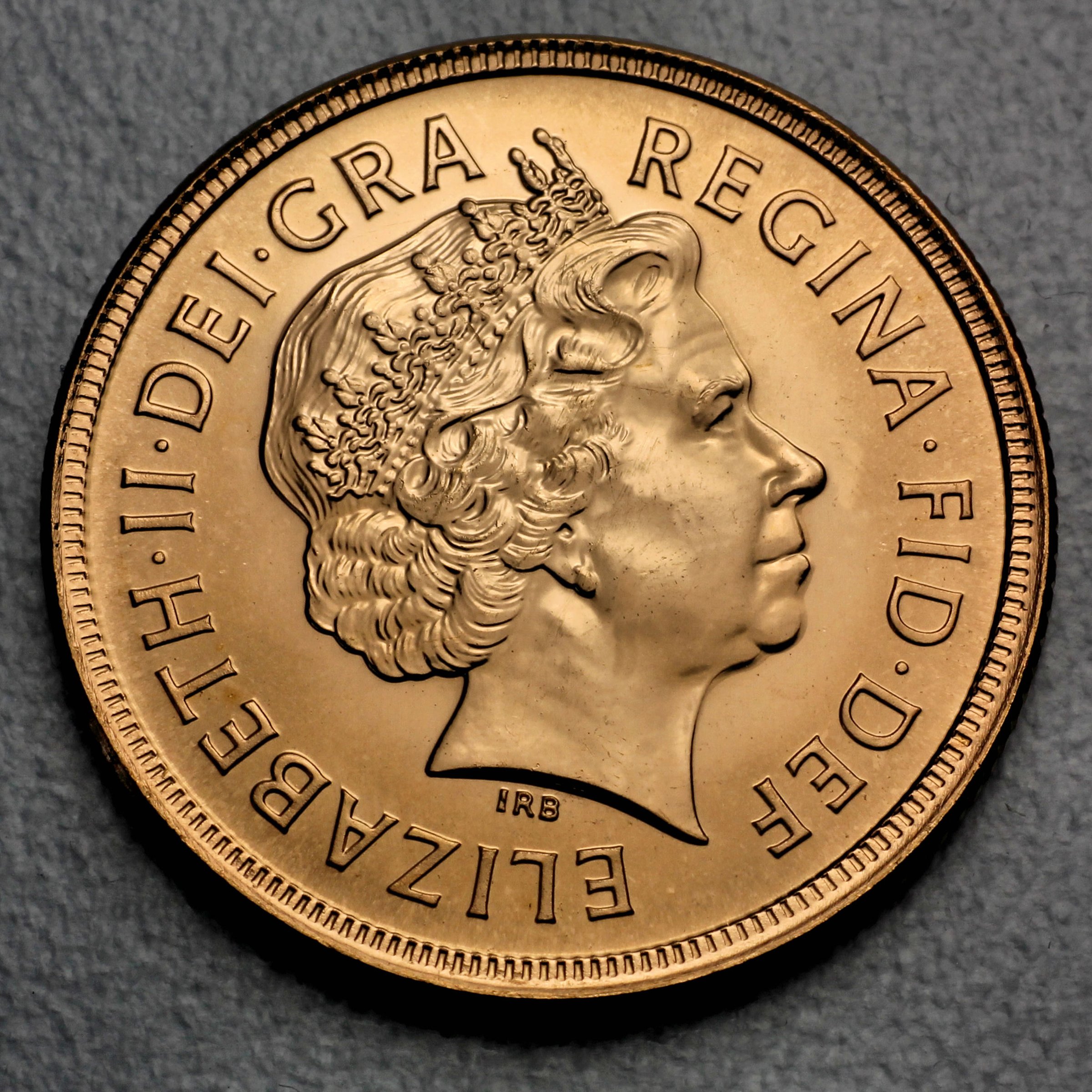 Goldmünze 1 Sovereign "Elizabeth II." 2002 Gold-Jubiläum (Großbritannien) - Detailansicht 1