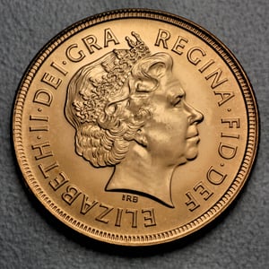 Goldmünze 1 Sovereign "Elizabeth II." 2002 Gold-Jubiläum (Großbritannien) - Miniaturansicht 2