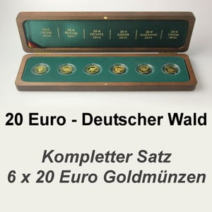 Goldmünzen 6 x 20 Euro "Deutscher Wald" 2010-2015 Set – 6-teilig (Deutschland) - Miniaturansicht 2