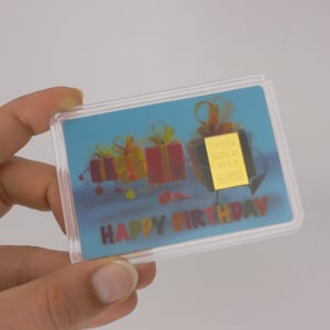 Goldbarren 1/10oz "Geschenk/Happy Birthday" (Flip) - Miniaturansicht 3