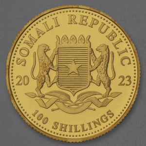 Goldmünze 1/10oz "Elefant" 2023 African Wildlife (Somalia) - Miniaturansicht 2
