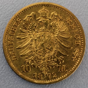Goldmünze 10 Mark "Friedrich I." 1872-G J.183 (Baden) - Miniaturansicht 2