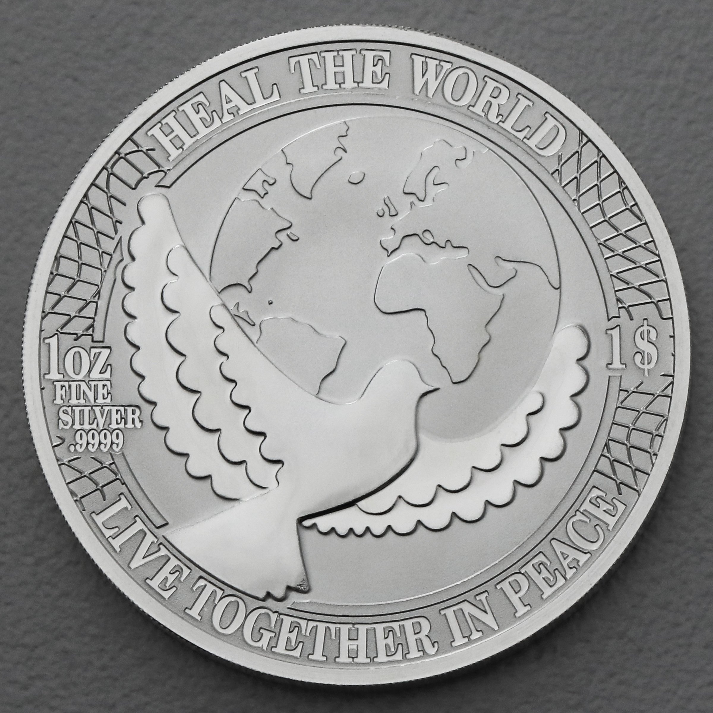 Silbermünze 1oz "Friedensunze" diff. (Cook Islands) - Hauptansicht