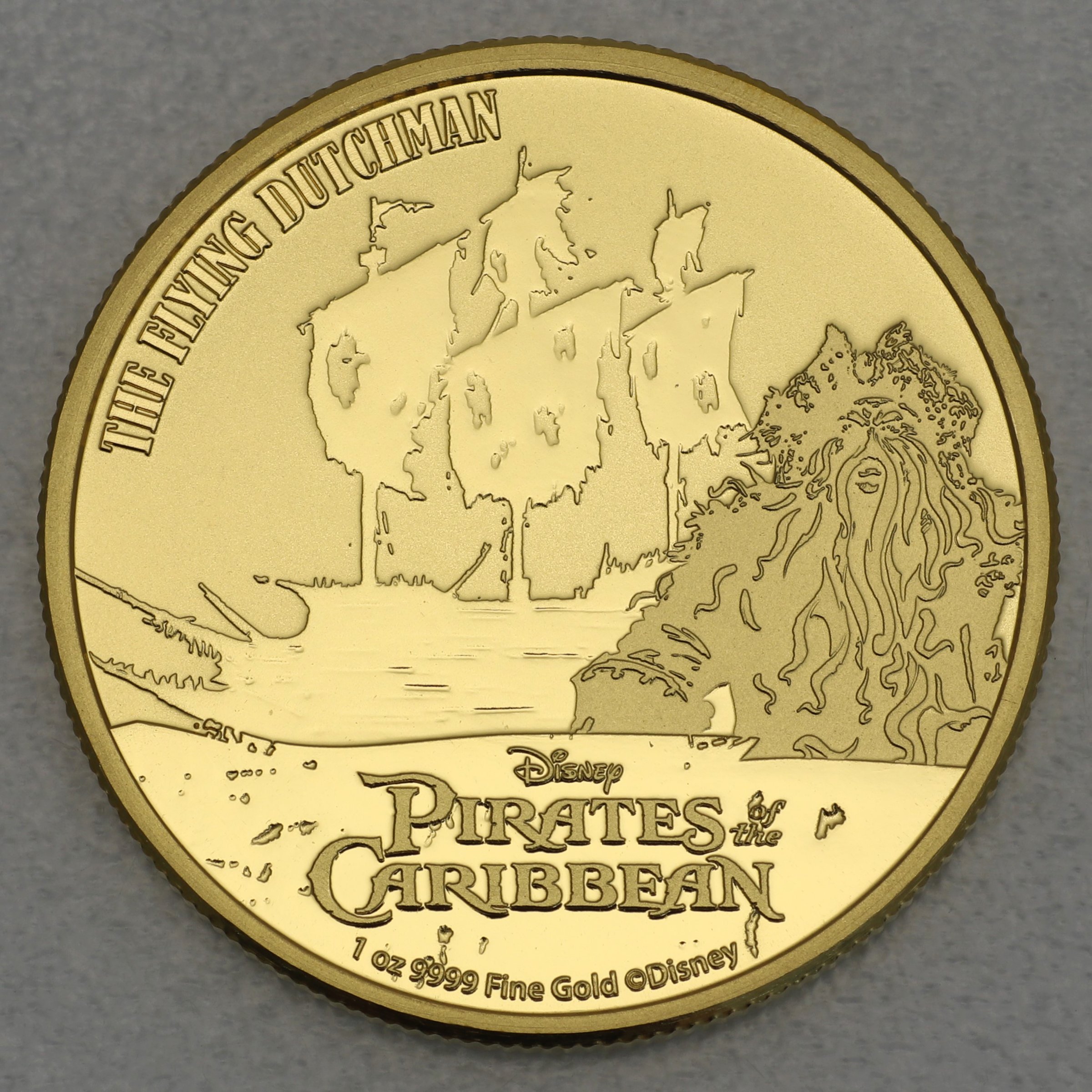 Goldmünze 1oz "The Flying Dutchman" 2021 Disney – Pirates of the Caribbean (Niue) - Hauptansicht