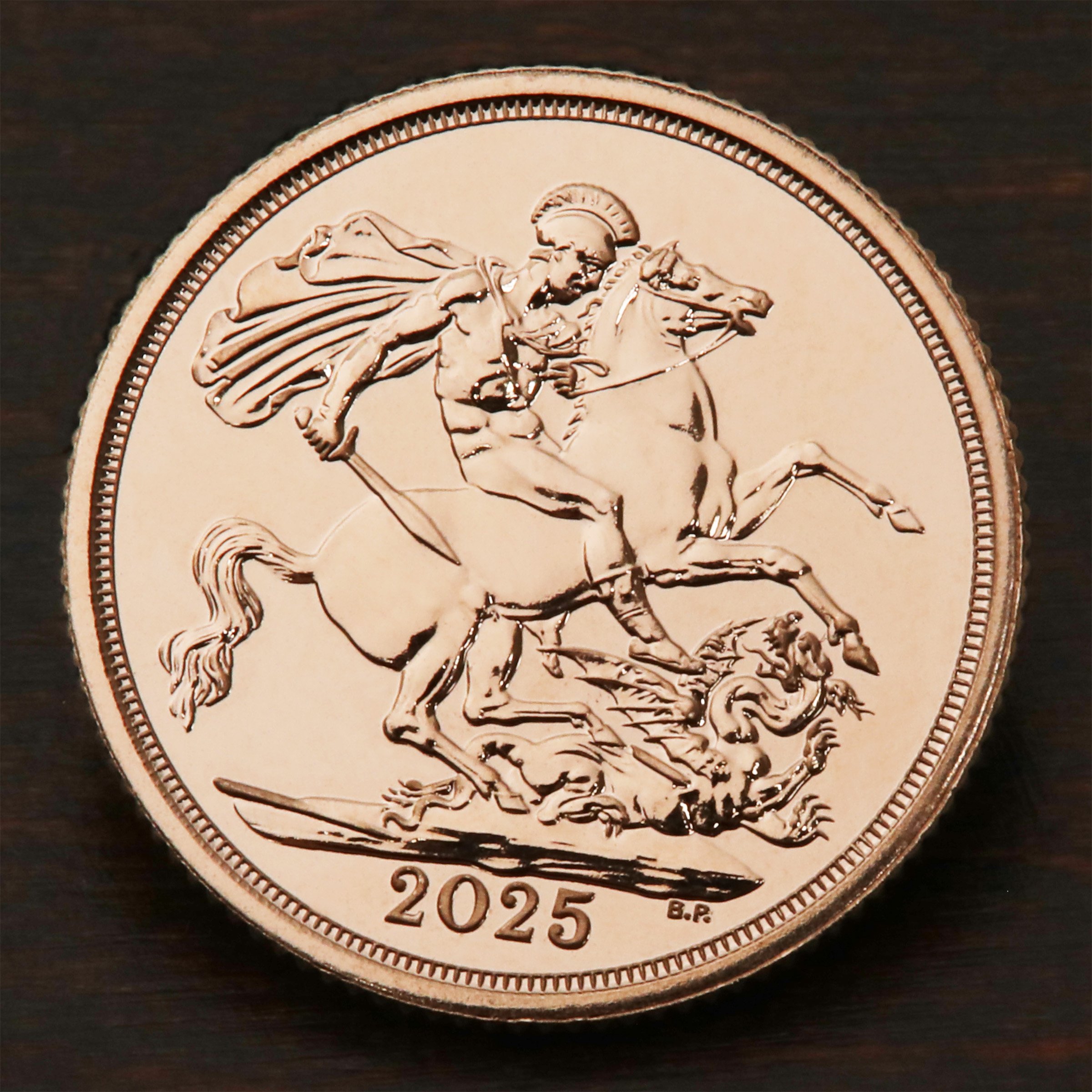 Goldmünze 1 Sovereign "Charles III." 2025 (Großbritannien) - Detailansicht 4