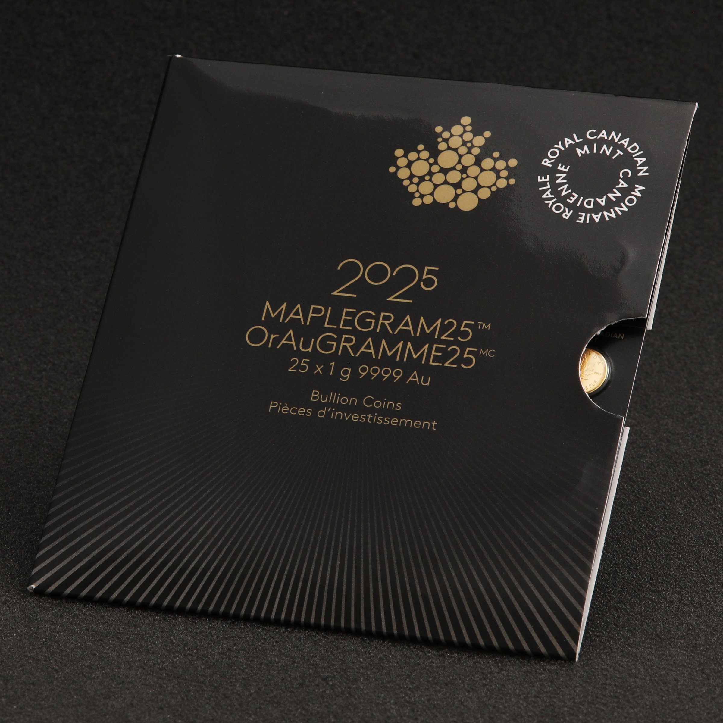 Goldmünzen 25 x 1g "Maple Leaf" aktueller Jahrgang Set 25-teilig Maplegram25™ (Kanada) - Detailansicht 4