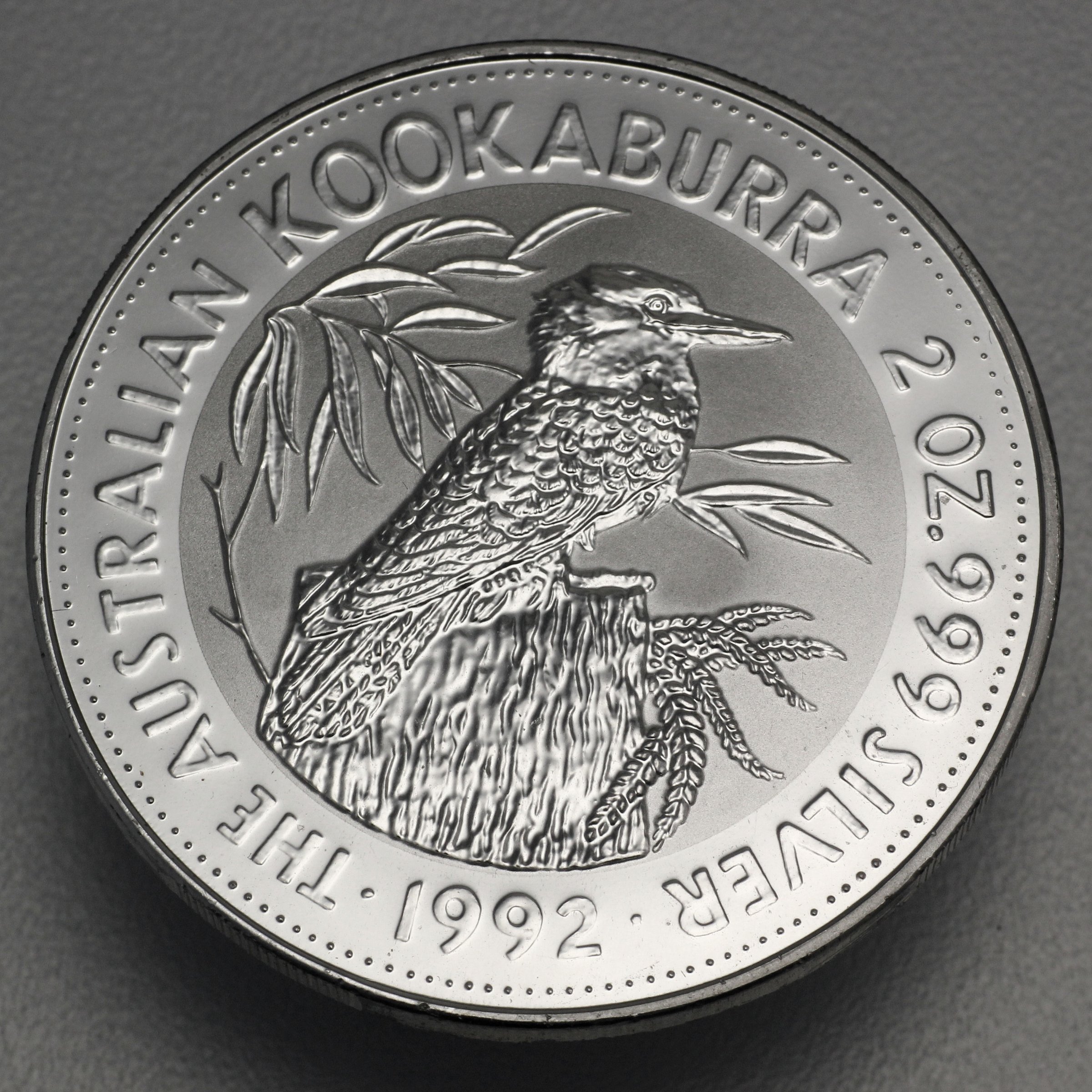 Silbermünze 2oz "Kookaburra" 1992 (Australien) - Hauptansicht