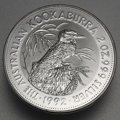 Silbermünze 2oz "Kookaburra" 1992 (Australien) - Hauptansicht