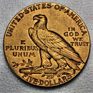 Goldmünze 5 Dollar "Indian Head" versch. Jahrg. (USA) - Miniaturansicht 2