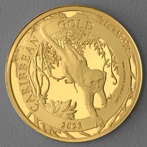 Goldmünze 1oz "Green Monkey" 2023 Caribbean Gold (Barbados) - Miniaturansicht 1