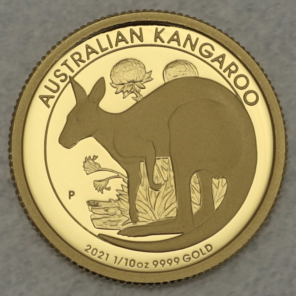 Goldmünze 1/10oz "Känguru" 2021 (PP) (Australien) - Hauptansicht