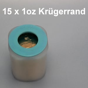 Goldmünze 15 x 1oz "Krügerrand" aktueller Jahrgang Tube (Südafrika) - Miniaturansicht 2