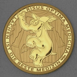 Goldmünze 1oz "Risus Optima Medicina" 2023 Ottifanten – Funnyfant (Tuvalu) - Hauptansicht