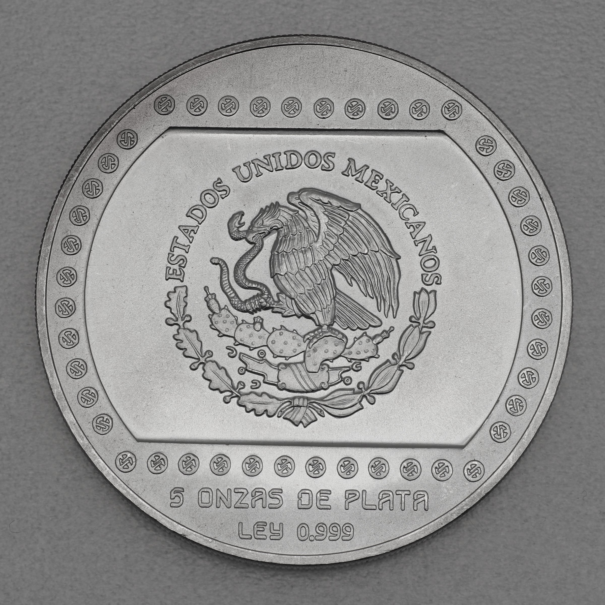Silbermünze 5oz "Pyramide Tajin" 1993 Präkolumbische Kulturen – Veracruz (Mexiko) - Detailansicht 1