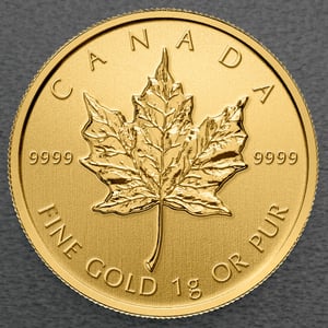 Goldmünzen 8 x 1g "Maple Leaf/Maplegram" Set: 8-teilig (Kanada) - Miniaturansicht 7