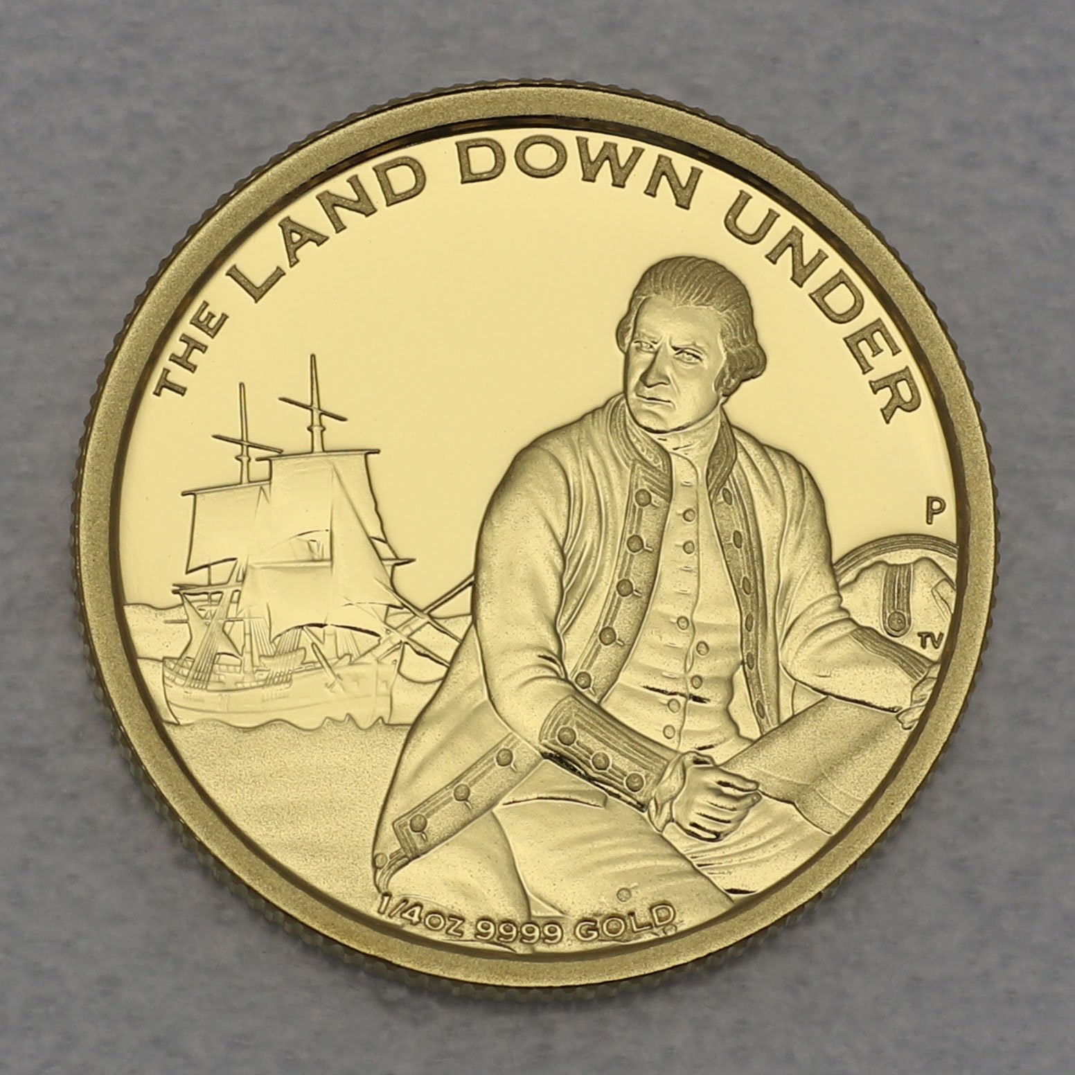 Goldmünze 1/4oz "Captain James Cook" 2013 Land down under (Australien) - Hauptansicht
