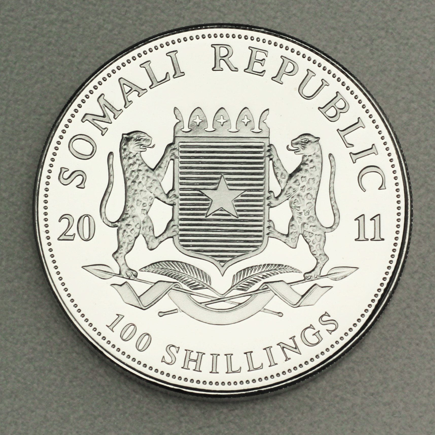 Silbermünze 1oz "Elefant" 2011 African Wildlife (Somalia) - Detailansicht 1