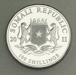 Silbermünze 1oz "Elefant" 2011 African Wildlife (Somalia) - Miniaturansicht 2