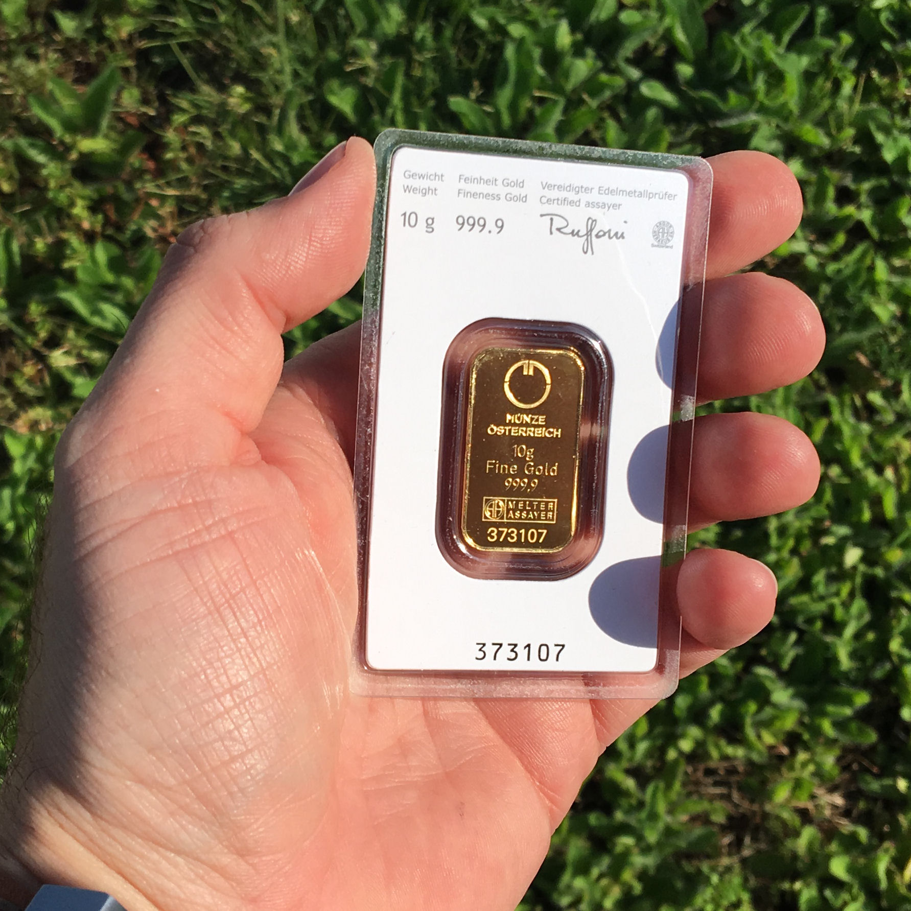 Goldbarren 10g "Lipizzaner" MÜNZE ÖSTERREICH - Detailansicht 3