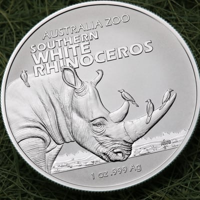 Silbermünze 1oz "Südliches Breitmaulnashorn" 2023 Australia Zoo 19% (Australien) - Miniaturansicht 5