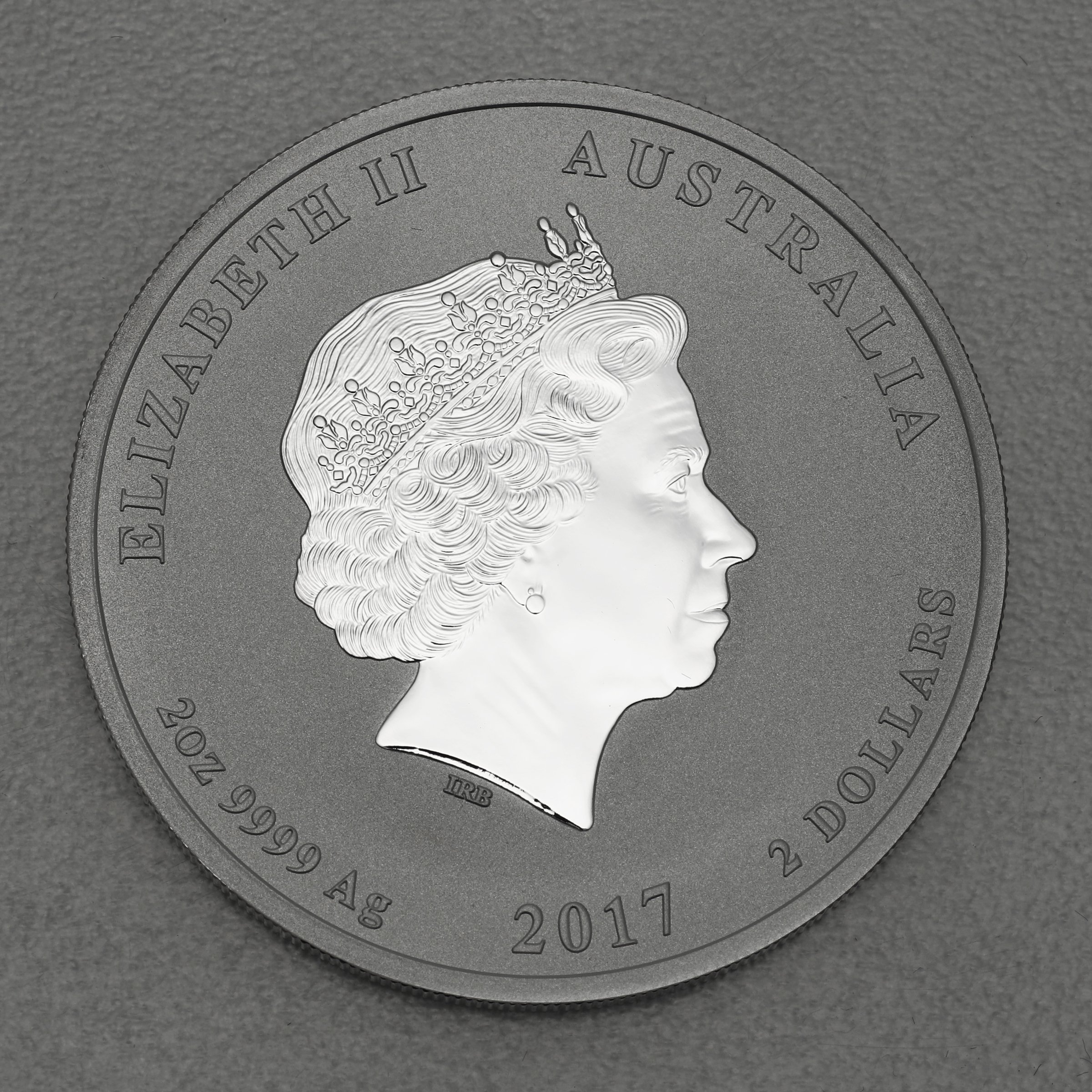 Silbermünze 2oz "Hahn" 2017 Lunar II – Year of the Rooster (Australien) - Detailansicht 1