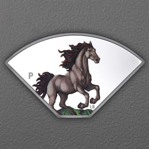 Silbermünzen 4 x 1oz "Pferd" 2026 (PP/koloriert) Set – 4-teilig Quadrant (Tuvalu) - Miniaturansicht 5