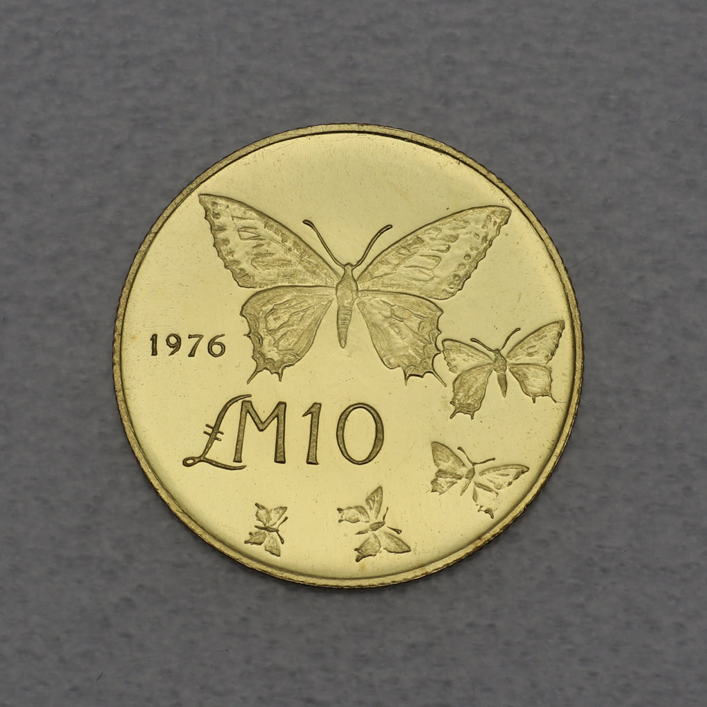 Goldmünze 10 Pounds 1976 (Malta) - Hauptansicht