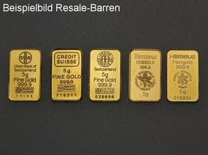 Goldbarren 5g "Resale" (div. Hersteller) - Miniaturansicht 5