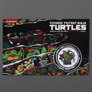 Silbermünze 1oz "Teenage Mutant Ninja Turtles™" 2024 (koloriert) 40th Anniversary (Tuvalu) - Miniaturansicht 3