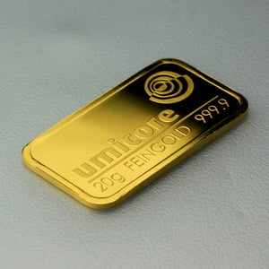 Goldbarren 20g UMICORE geprägt - Miniaturansicht 2