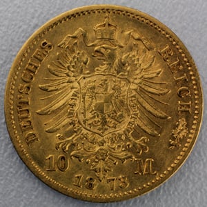 Goldmünze 10 Mark "Johann" (Sachsen) - Miniaturansicht 2