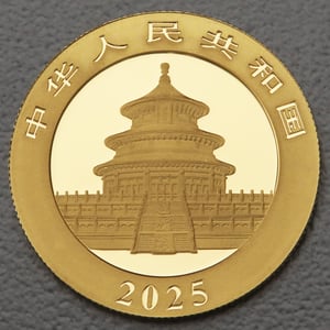 Goldmünze 8g "Panda" 2025 (China) - Miniaturansicht 2