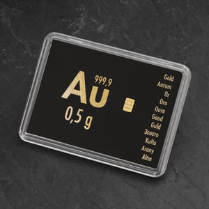 Goldbarren 0,5g "Au International" (Motivbox) - Miniaturansicht 5