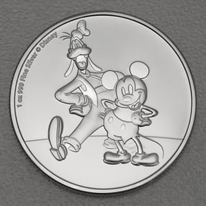 Silbermünze 1oz "Mickey & Goofy" 2021 Disney (Niue) - Hauptansicht