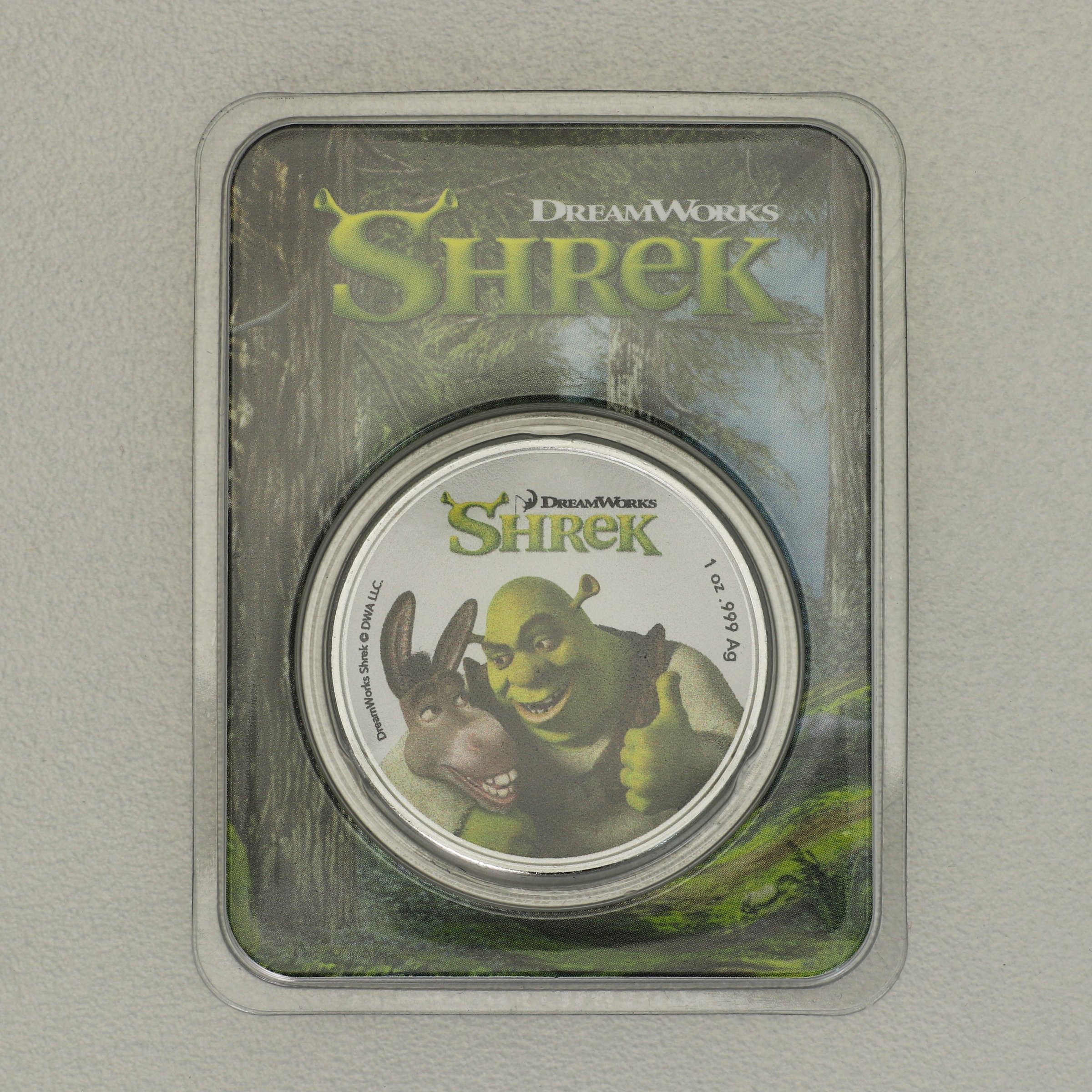 Silbermünze 1oz "Shrek" 2021 (koloriert) 20th Anniversary (Niue) - Hauptansicht