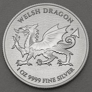 Silbermünze 1oz "Welsh Dragon" 2022 19% (Niue) - Hauptansicht