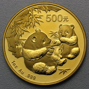 Goldmünze 1oz "Panda" 2006 (China) - Hauptansicht