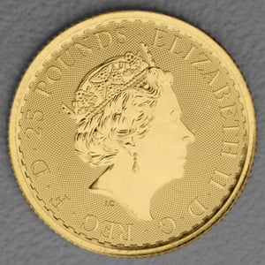 Goldmünze 1/4oz "Britannia" 2023 Elizabeth II. (Großbritannien) - Miniaturansicht 2