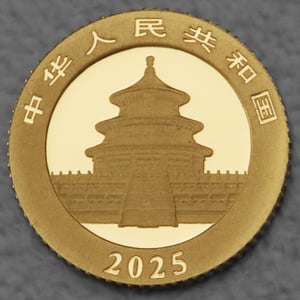 Goldmünze 1g "Panda" 2025 (China) - Miniaturansicht 2
