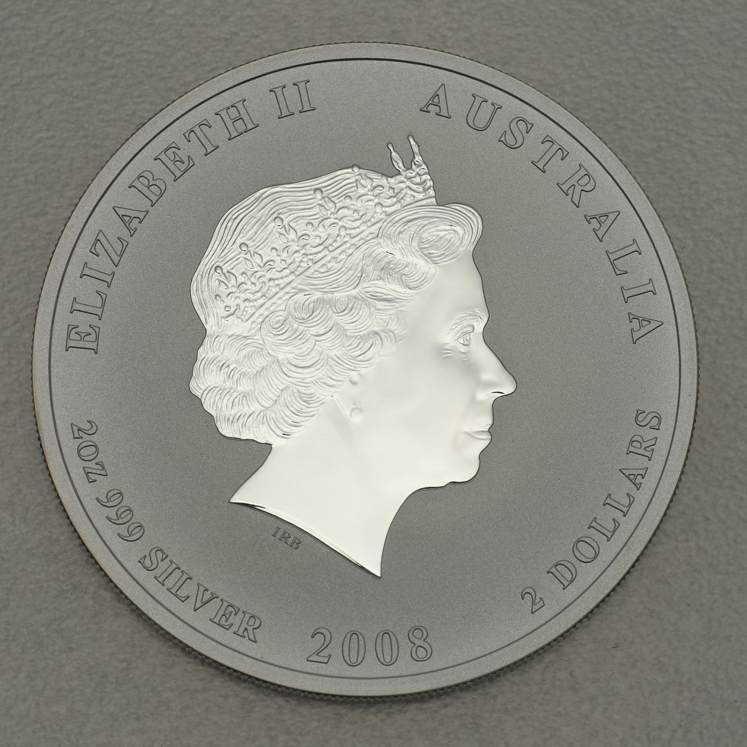 Silbermünze 2oz "Maus" 2008 Lunar II – Year of the Mouse (Australien) - Detailansicht 1