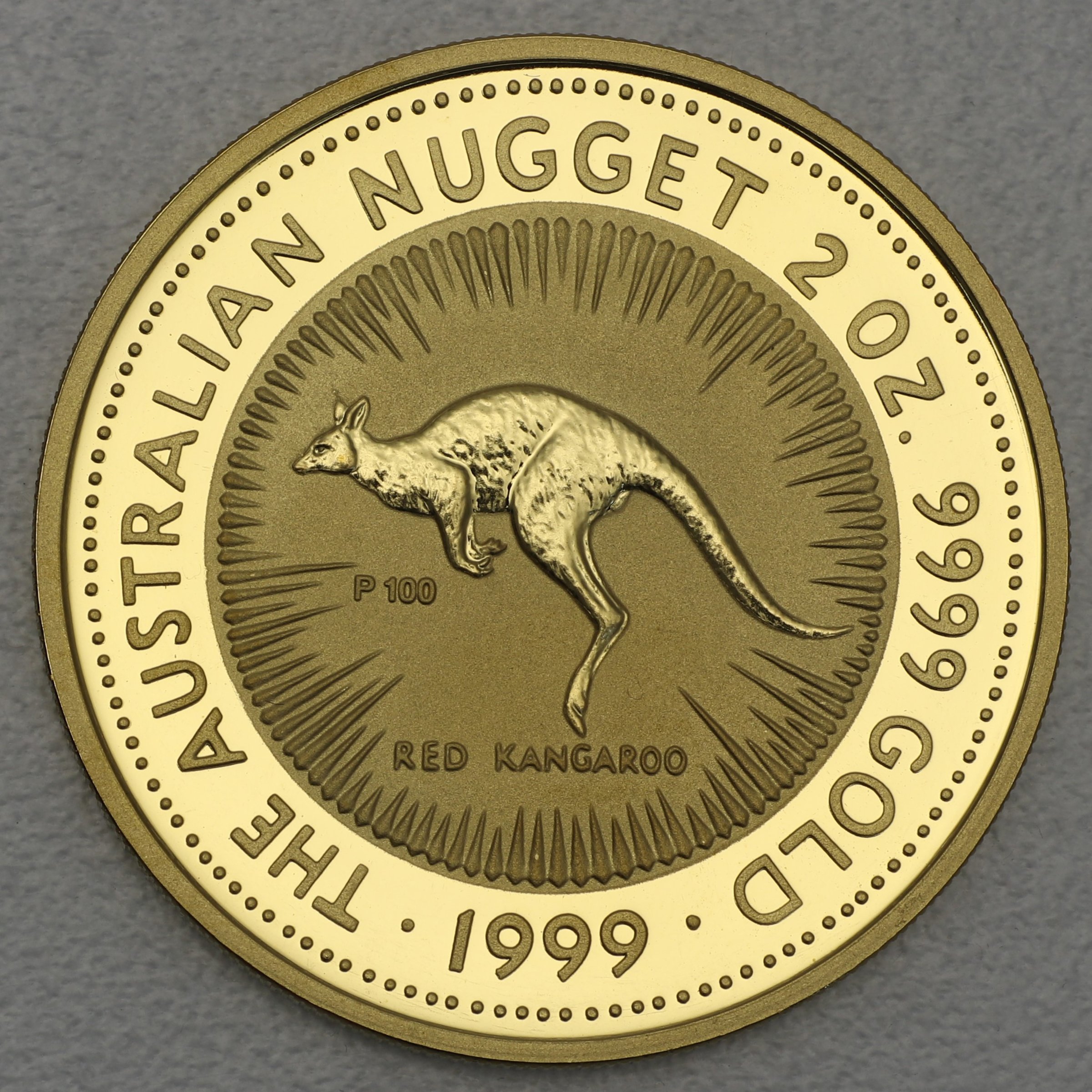 Goldmünze 2oz "Känguru" 1999 Australian Nugget (Australien) - Hauptansicht
