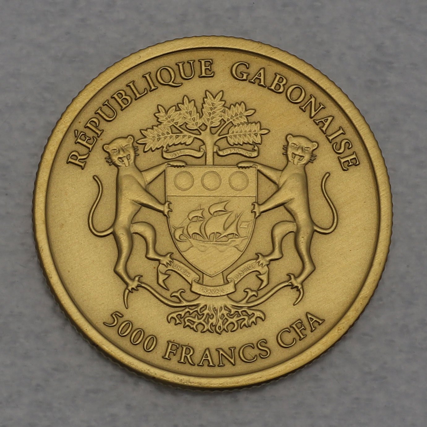 Goldmünze 1/8oz "Löwe" 2013 Africa (Gabun) - Detailansicht 1