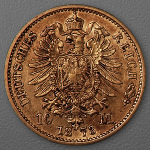 Goldmünze 10 Mark "Wilhelm I." 1873-A J.242 (Preußen) - Miniaturansicht 2