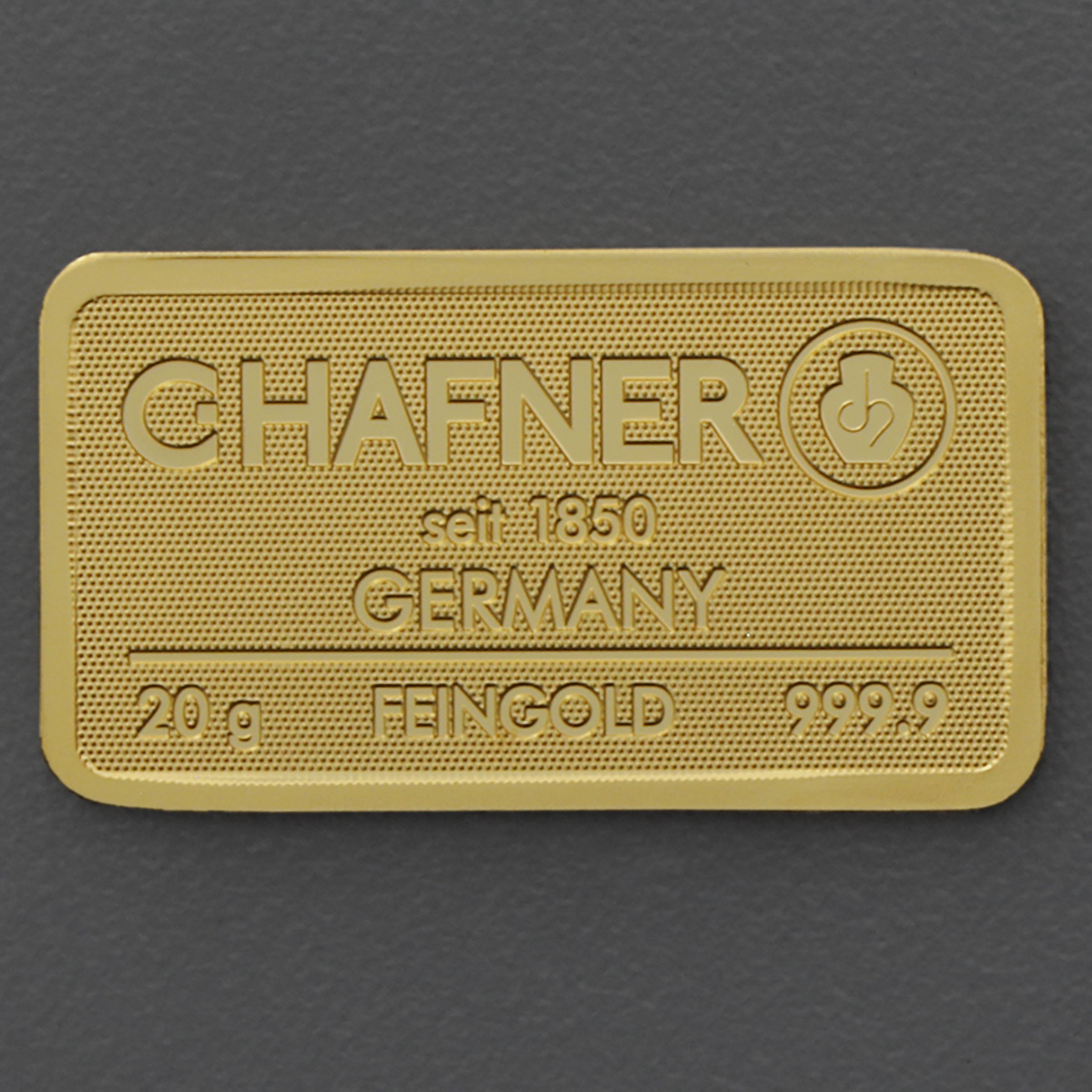 Goldbarren 20g C.HAFNER - "Resale" - Hauptansicht